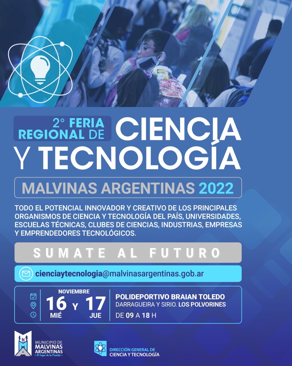 Se realizará la 2° Feria Regional de Ciencia y Tecnología en Malvinas Argentinas
